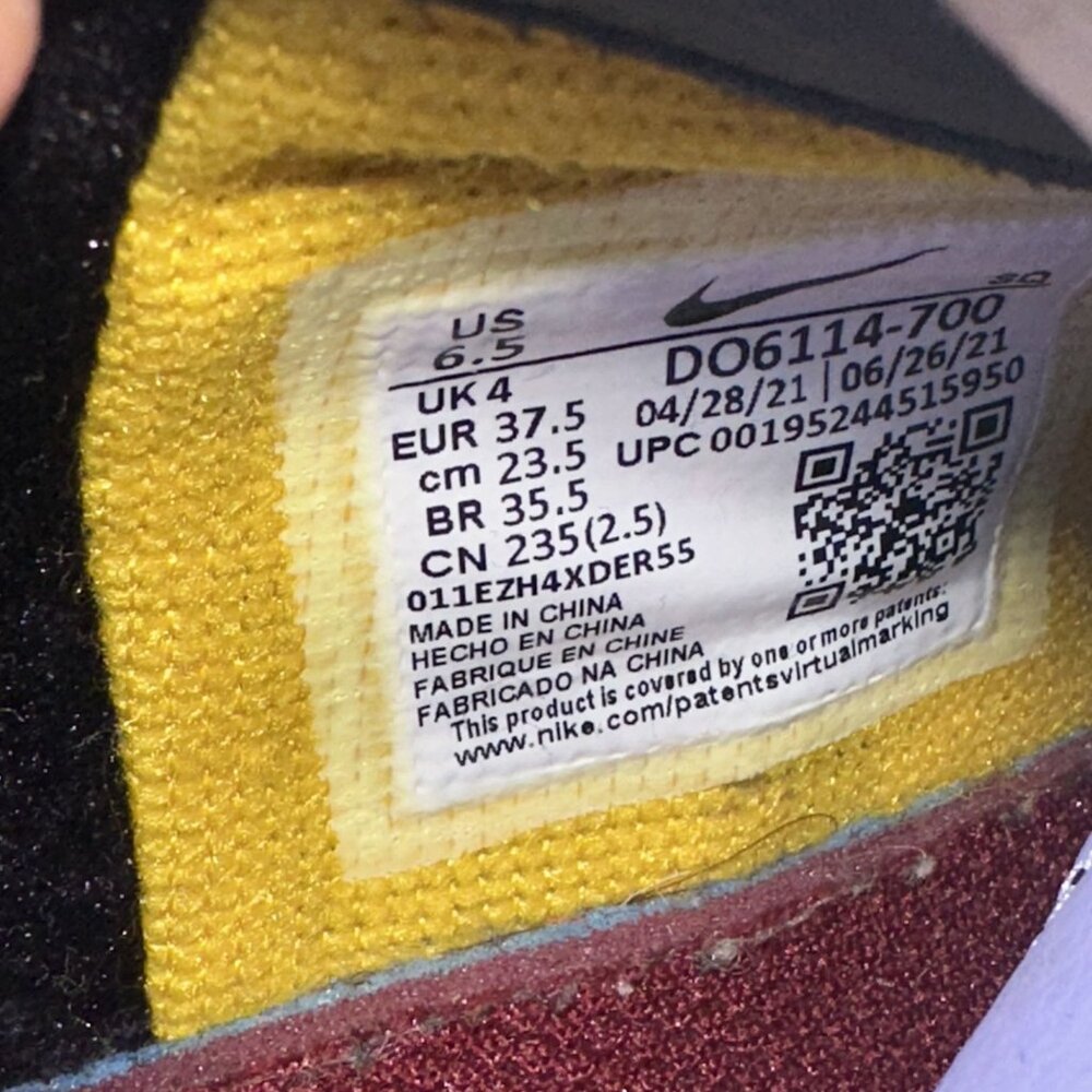 Nike Air Force 1 Low Sisterhood Shadow Dark Sulfur Platform Sneakers 6.5 - Picture 10 of 10